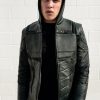 Mens Green Arrow Leather Jacket