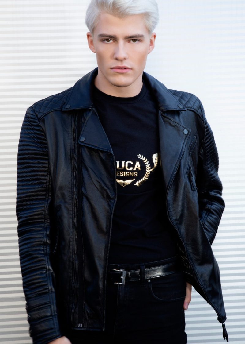 Mens Hawthorne Black Quilted Leather Jacket