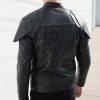 Mens Star Wars Shadow Trooper Leather Jacket Armor Black