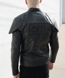 Mens Star Wars Shadow Trooper Leather Jacket Armor Black