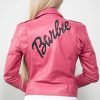 Buy Womens Barbie Pink Leather Jacket