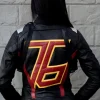 Womens Overwatch Soldier 76 Leather Jacket Black Overwatch Official