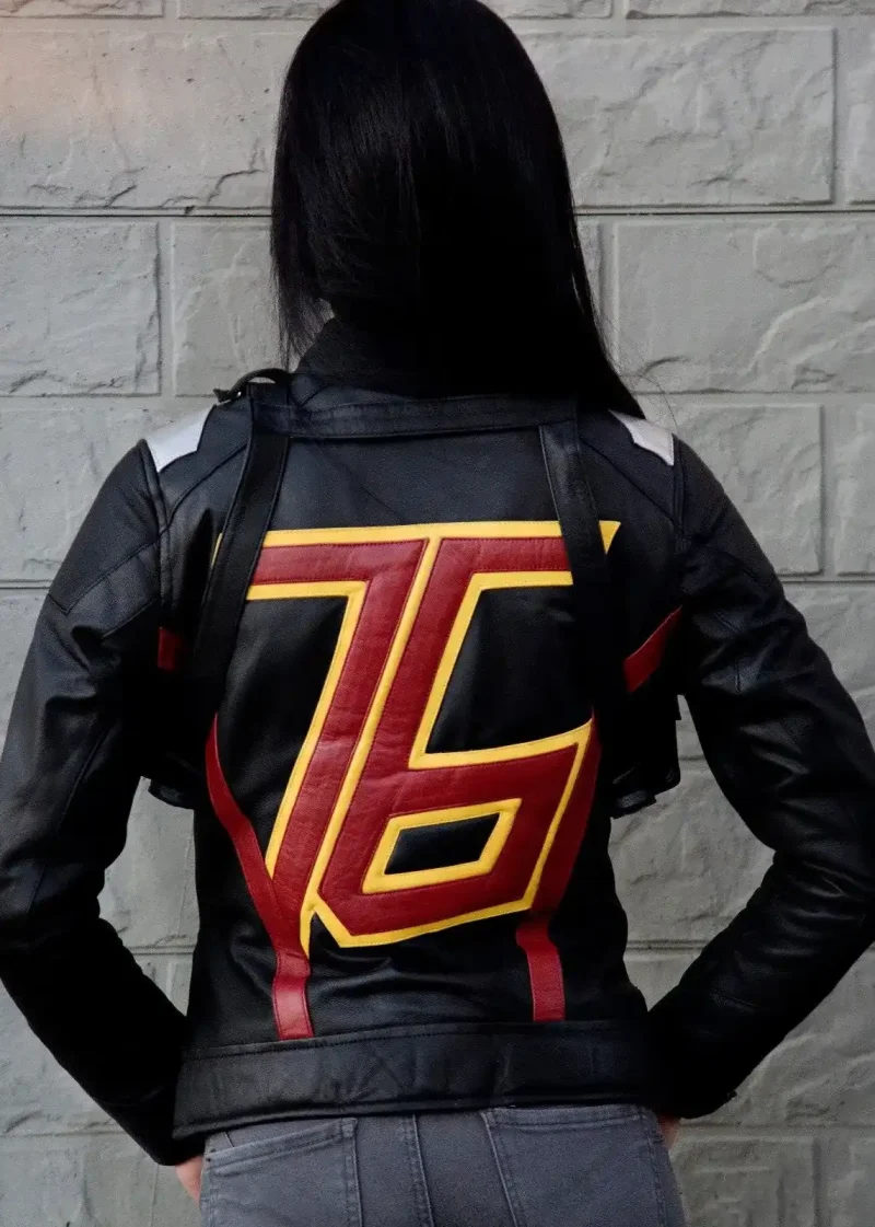 Womens Overwatch Soldier 76 Leather Jacket Black Overwatch Official