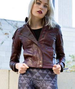 Womens Marvel Guardians of the galaxy star lord Leather Jacket