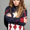 Womens Captain America Civil War Leather Textile Jacket