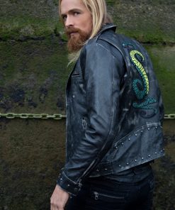 Buy Tunnel Snakes Rules Biker Leather Jacket Motorcycle