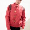 Mens Akira Kaneda Leather Jacket Red