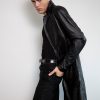 Anime Black Trench Coat Leather Blade