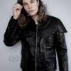 Mens Star Wars Shadow Trooper Leather Jacket Armor Black
