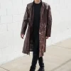 Mens Guardians of Galaxy 2 Star Lord Leather Trench Coat