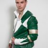 Jason David Frank green ranger leather jacket diamond mmpr