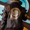 Mens Overwatch Junkrat Leather Jacket