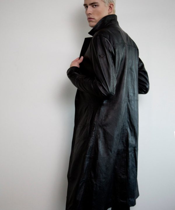 Punisher Black Trench Coat Leather Blade Netflix