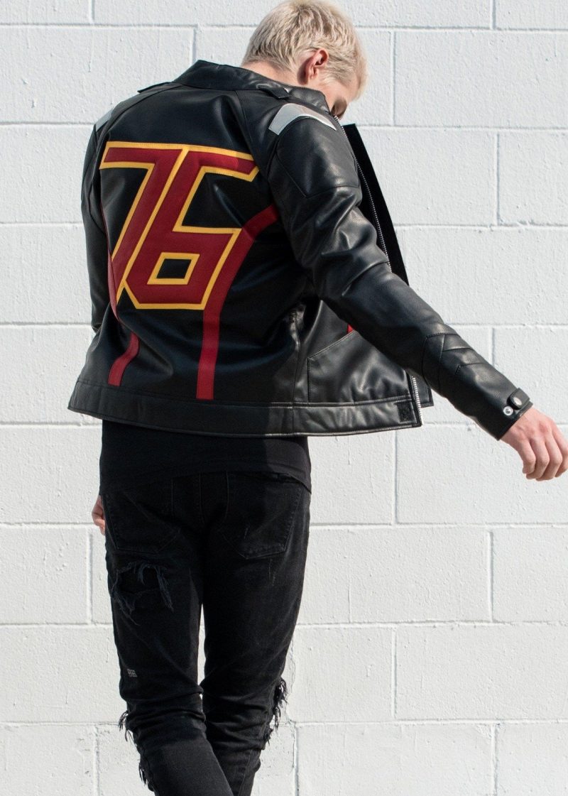 Mens Overwatch Soldier 76 Jacket Black