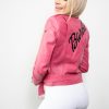 Buy Womens Barbie Pink Leather Jacket
