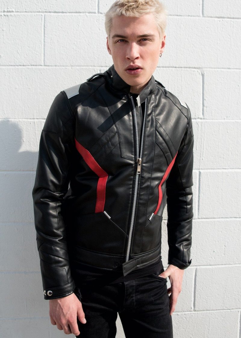 Mens Overwatch Soldier 76 Jacket Black
