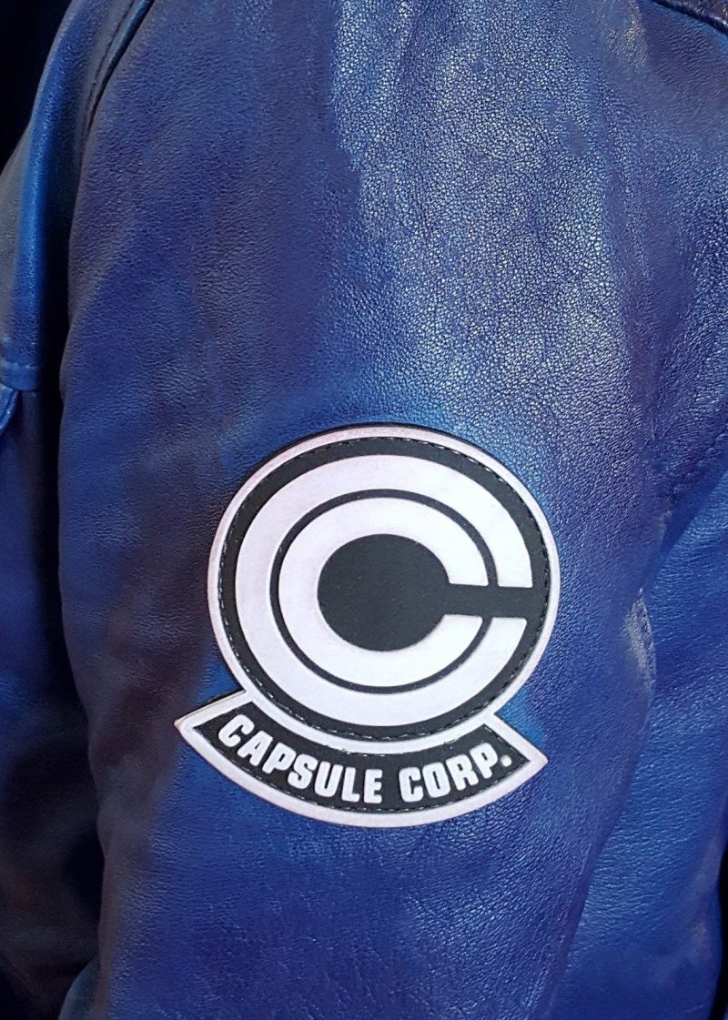 Womens Dragon Ball Z Trunks Leather Jacket Purple Blue