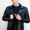 Buy Black Quilted Moto Jacket Black Motorcycle