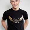 Luca Designs Black & Gold Logo Graphic T-Shirt