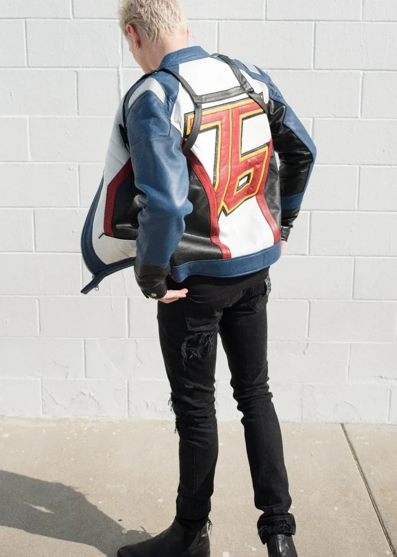Mens Overwatch Soldier 76 Jacket Blue