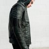 Mens Green Arrow Leather Jacket