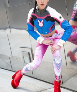 Womens Overwatch Pink DVa Meka Leggings