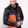 Mens Naruto Shippuden Orange Leather Jacket naruto drawings