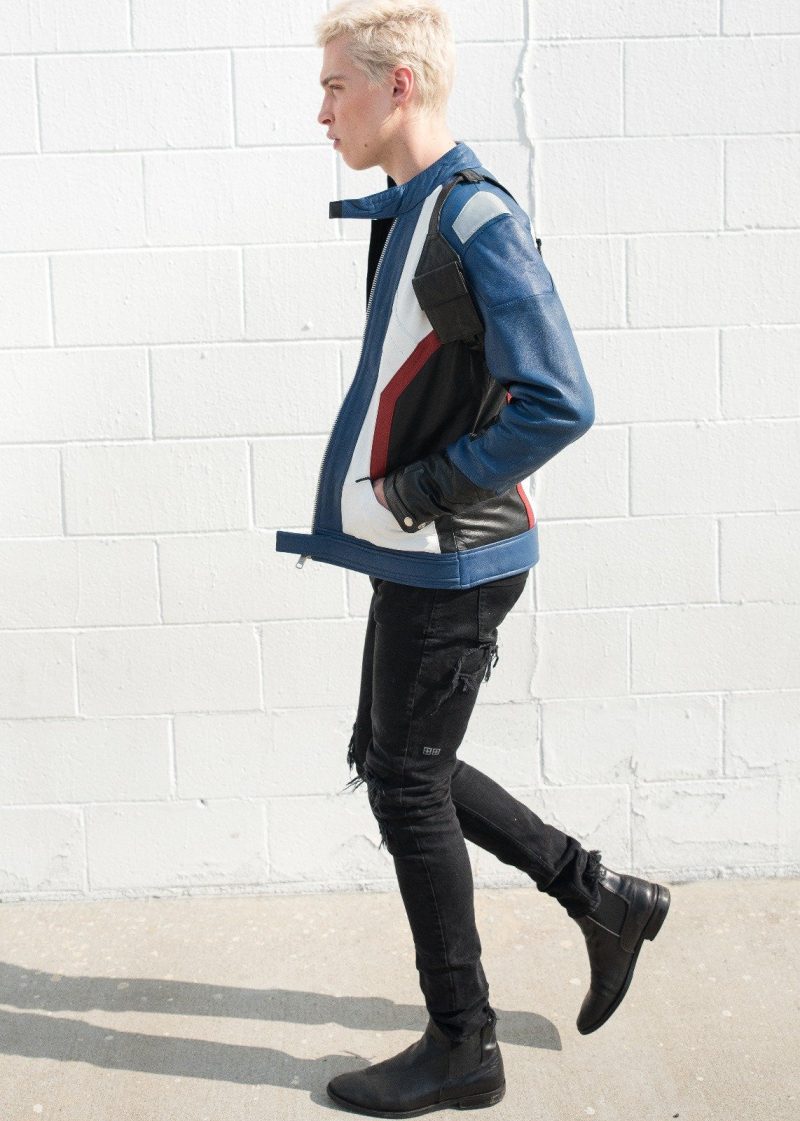 Mens Overwatch Soldier 76 Jacket Blue