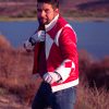 Mens Power Rangers Classic Leather Jacket Red Blue Black