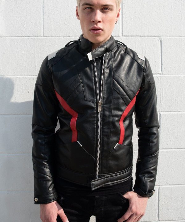 Mens Overwatch Soldier 76 Jacket Black