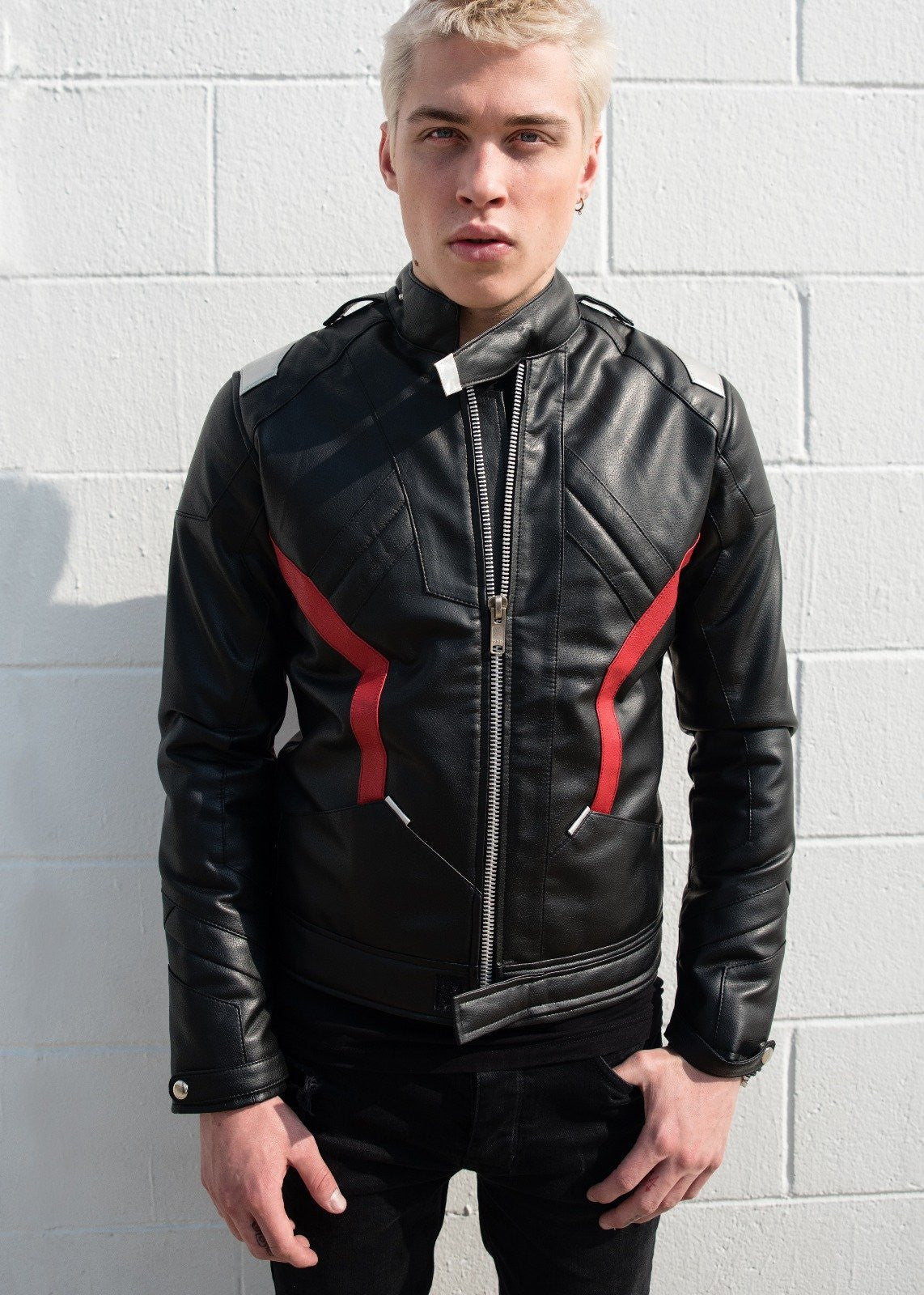 Buy Mens Soldier 76 Leather Jacket Black | LucaJackets