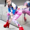 Womens Overwatch Pink DVa Meka Leggings