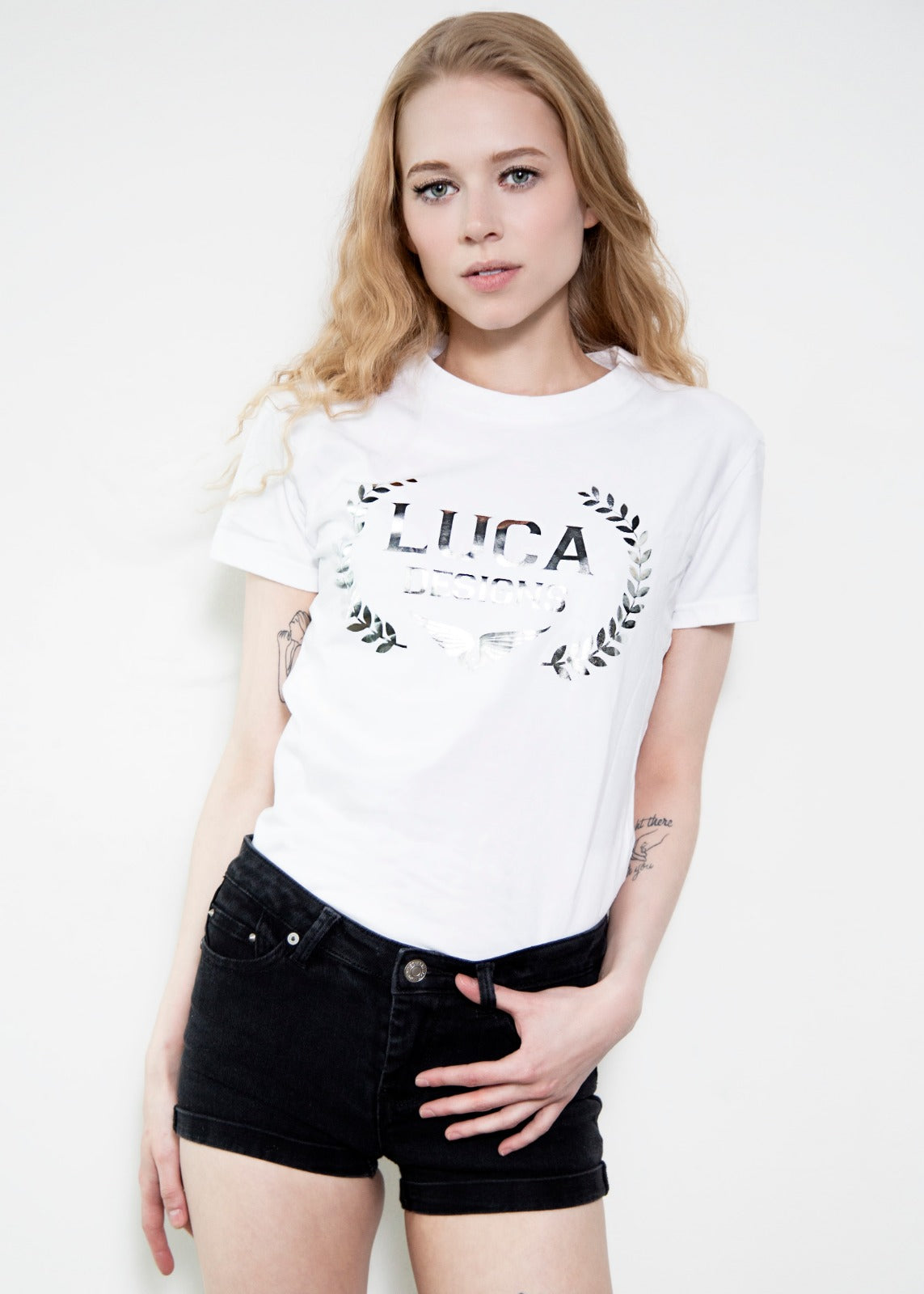 luxury white t shirt women's
