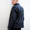 Mens Hawthorne Black Quilted Leather Jacket