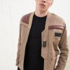 Mens Star Wars Rebel Alliance Poe Dameron Leather Jacket