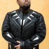 Mens Black Panther Leather Jacket