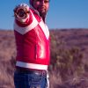 Mens Power Rangers Classic Leather Jacket Go Go Power Ranger