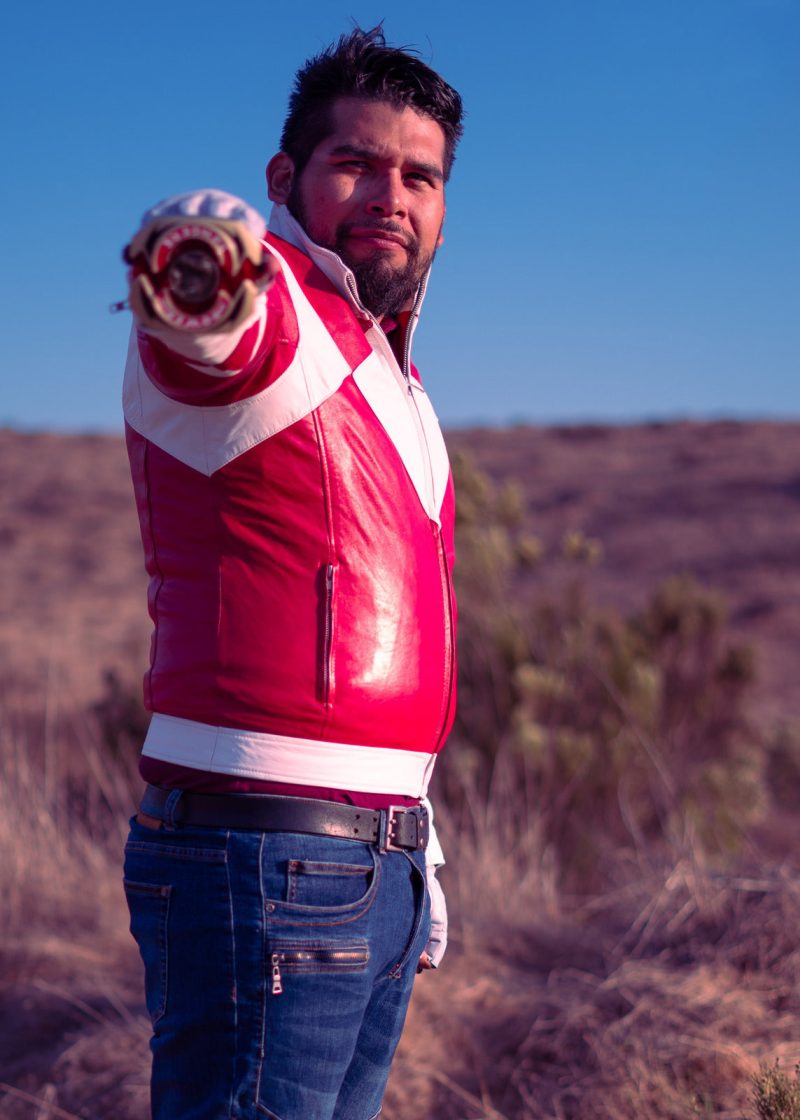 Mens Power Rangers Classic Leather Jacket Go Go Power Ranger