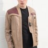 Mens Star Wars Rebel Alliance Poe Dameron Leather Jacket