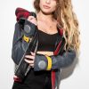 Womens Kingdom Hearts 3 Sora Leather Jacket Black Red Disney