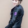 Womens Overwatch Sombra Asymmetrical Moto Leather Jacket