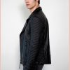 Mens Hawthorne Black Quilted Leather Jacket