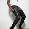 Black Leather Pants for Men