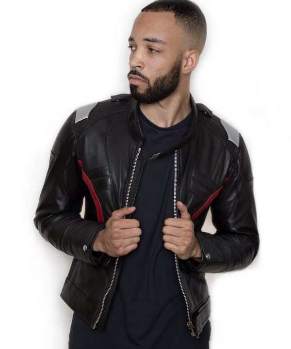 Mens Overwatch Soldier 76 Jacket Black
