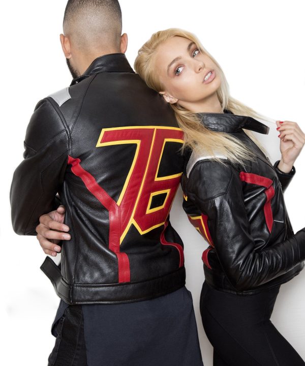 Mens Overwatch Soldier 76 Jacket Black