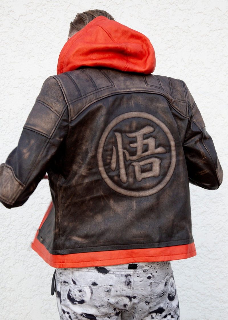 Buy Goku Jacket Luca Designs Leather Jacket Back