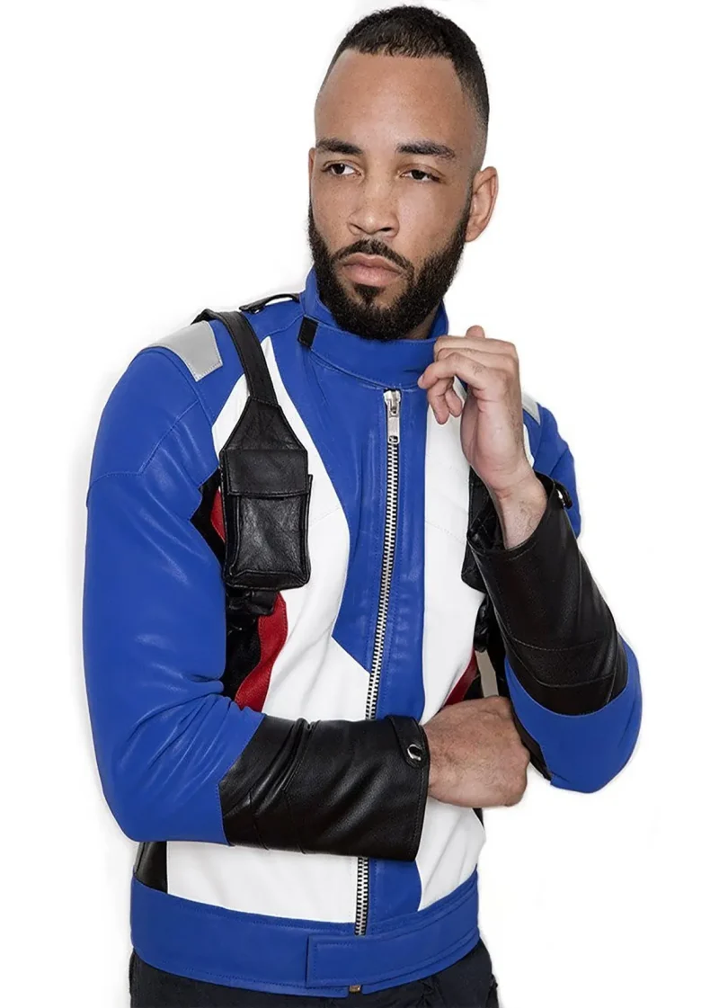 Mens Overwatch Soldier 76 Jacket Blue