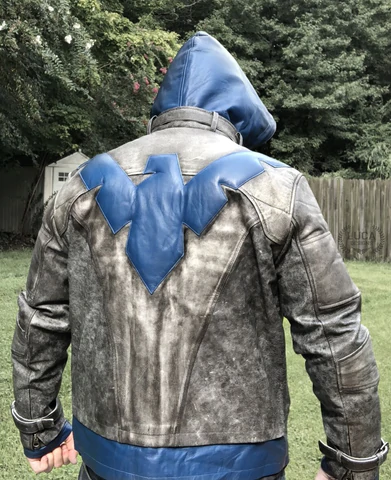 DC Comics Superhero Dick Grayson Nightwing Leather Jacket Luca Design