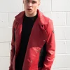Mens Spider-Man Last Stand Leather Jacket Black & Red