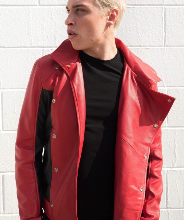 Mens Spider-Man Last Stand Leather Jacket